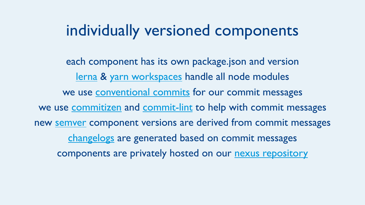 Component framework architecture and patterns
